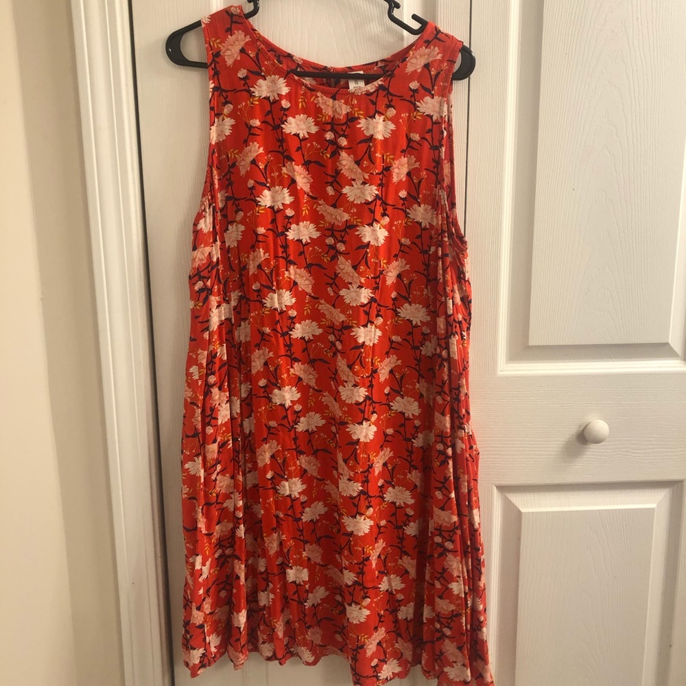 Red Floral Dress